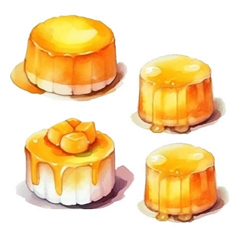 Vector De Pasteles Deliciosos Conjunto De Frutas Y Pasteles Vector De