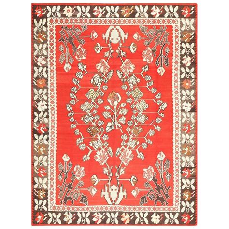 Vintage Floral Turkish Kilim Rug For Sale At 1stdibs