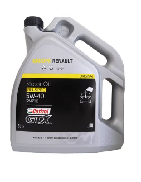 Aceite Renault GTX Castro Spec 5W40 RN710 5L.