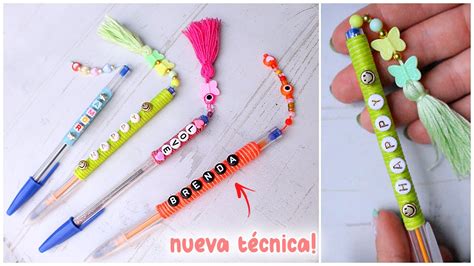 Como Decorar Lapiceros Plumas Con Hilo F Cil Y R Pido Decorate Your