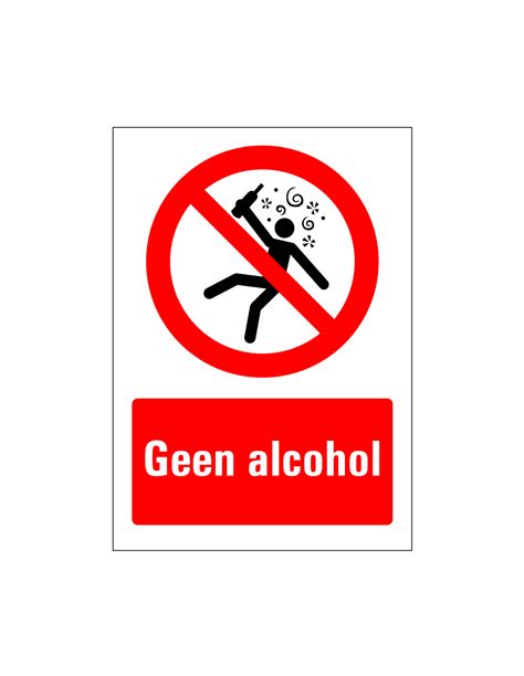 Geen Alcohol Sticker Kopen Bestel Nu Online