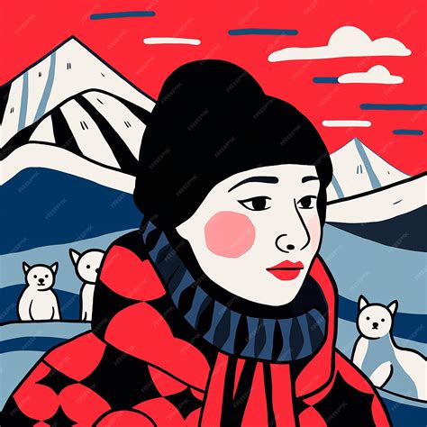 Premium Photo Tundra Illustration A Female Fauvism Art Style By Jean