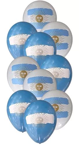 Globos Selección Argentina Impresos X 10u