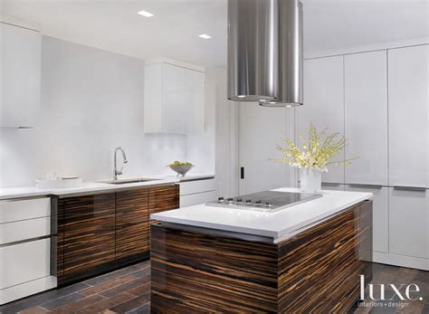 Modern White Kitchen with Wood Accents