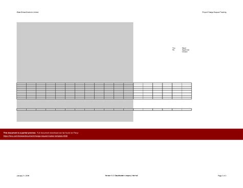 Excel Template Change Request Tracker Template Excel Template Xls