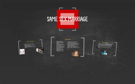 SAME SEX MARRIAGE By Renada Davis On Prezi