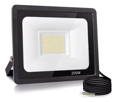 Reflector Led Watts Ultradelgado Exterior Alta Potencia Env O Gratis