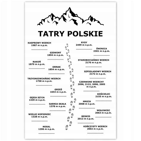 Plakat Tatry X Niska Cena Na Allegro Pl