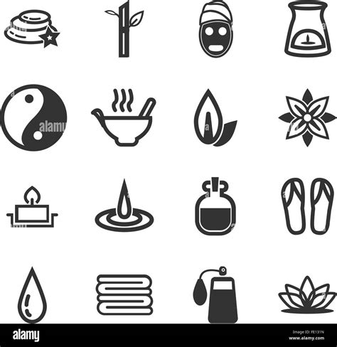 Spa Icons Set Stock Vector Image And Art Alamy