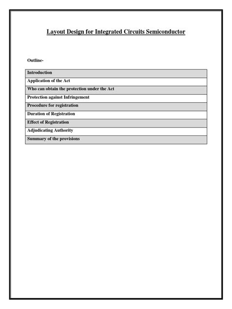 Semiconductor Integrated Circuit Layout Design Act, 2000 | PDF ...