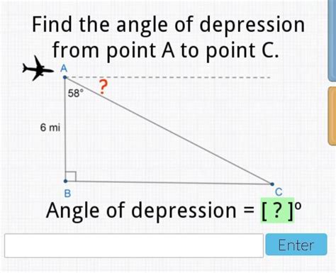 FREE Find The Angle Of Depression From Point A To Point C Angle Of