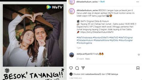 Serial Dikta Dan Hukum Tayang Besok Di WeTV Dibintangi Natasha Wilona