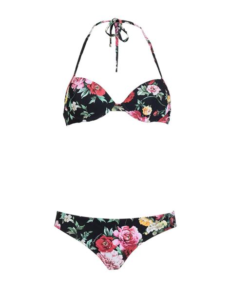 Dolce Gabbana Synthetic Bikini In Black Lyst