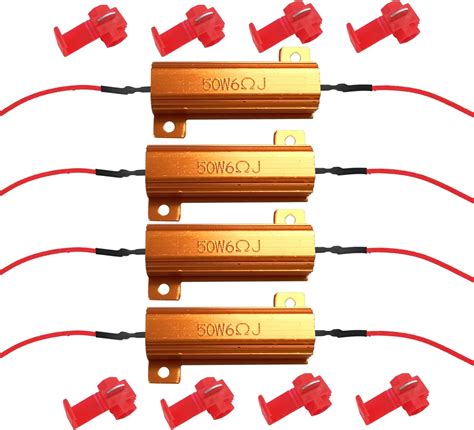 Amazon Pcs Load Resistors W Ohm Fix Led Bulb Fast Hyper Flash