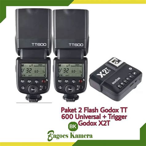 Jual Paket Bundling Flash Godox Tt Universal Trigger Godox X T