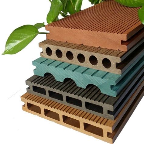 D Model Wpc Hollow Decking Strong Temperature Adaptability Eco Wood