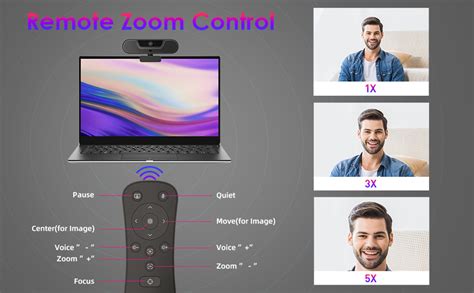 VIZOLINK V20 Webcam 4k con Micrófonos y Altavoces Cámara Web Full HD