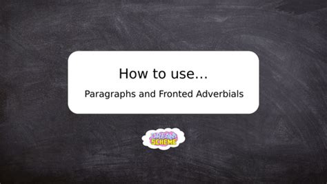 Free Paragraphs and Fronted Adverbials Interactive PowerPoint ...