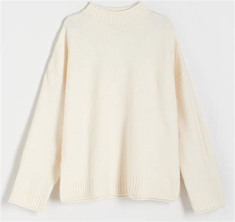 Reserved Sweter Oversize Kremowy Ceny I Opinie Ceneo Pl