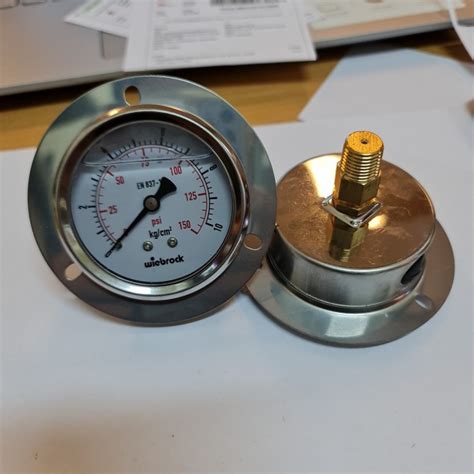 Jual Pressure Gauge Payung Stainless 2 12 Inch 0 10 Bar Shopee Indonesia