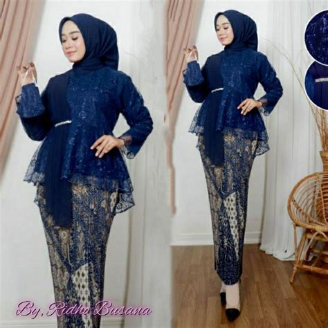 Jual Set Kebaya Aurora Selendang Baju Kebaya Modern Kebaya Wisuda