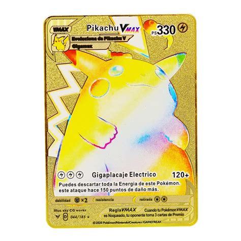 Pokemon Karten Pikachu Vmax Metall Sammelkarten Pokemonfiguren De