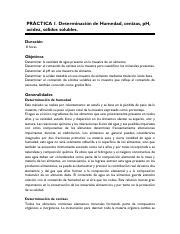 Pr Ctica Pdf Pr Ctica Determinaci N De Humedad Cenizas Ph Acidez