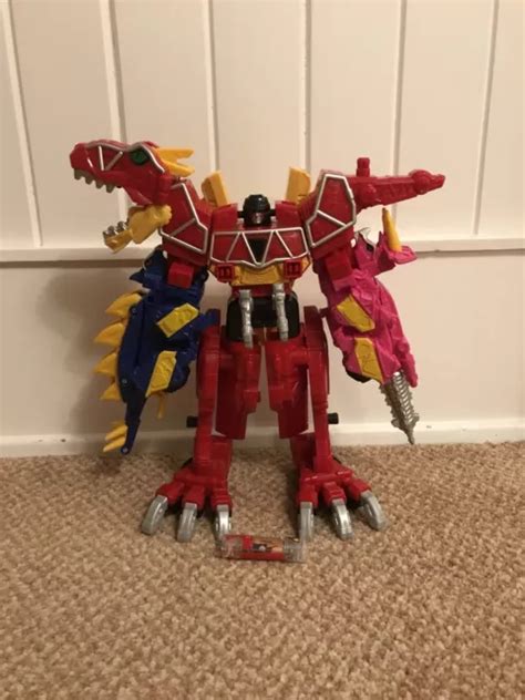 Power Rangers Dino Charge Red T Rex Zord Megazord With Stego And