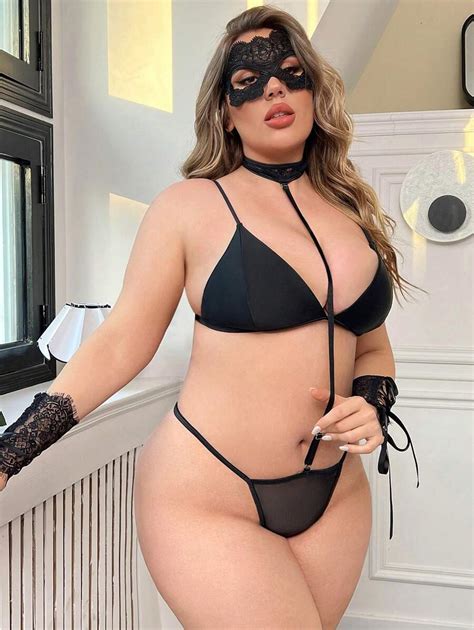 Classic Sexy Plus Size Sexy Lingerie Set Pcs Shein Usa