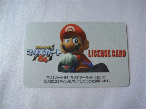 The Picture Of The Mario Kart 64 License Card Japan Goodie