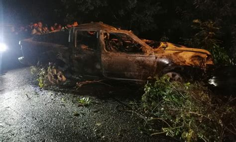 Muere Calcinado Al Volcar E Incendiarse Camioneta En Coahuayutla