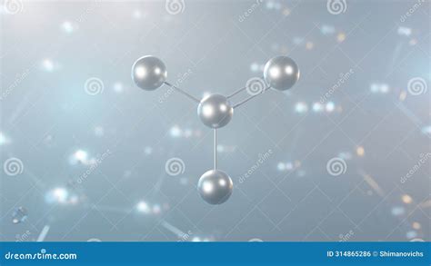 Nitrate Molecular Structure, 3d Model Molecule, Polyatomic Ion ...