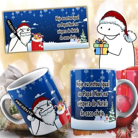 Caneca De Porcelana Flork Meme Natalino Feliz Natal Elo7