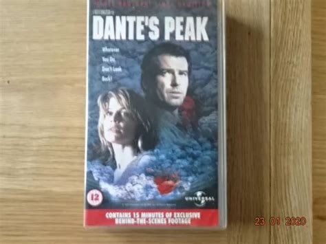 DANTES PEAK PIERCE Brosnan Linda Hamilton Retro Video Cassette Vintage