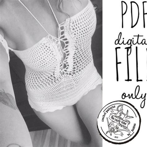 Crochet Lingerie Pattern Pdf Sexy Lingerie Crochet Bikini Etsy