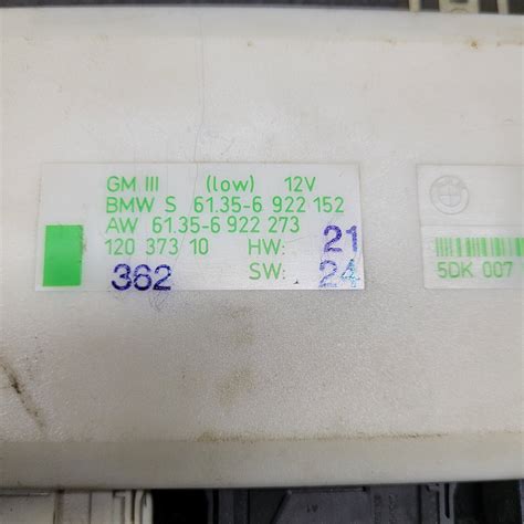 BMW E39 5 Series GM3 Basic Body Control GM III Low Module 6922152