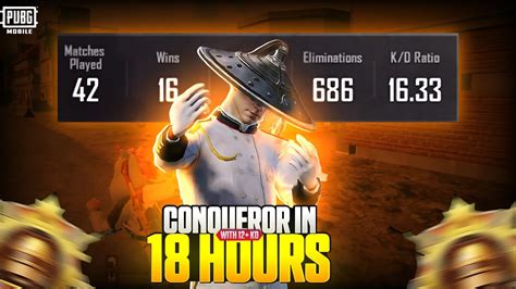 I Did Conqueror In Just 19 Hours Pubg Mobile 4vSHALI YouTube