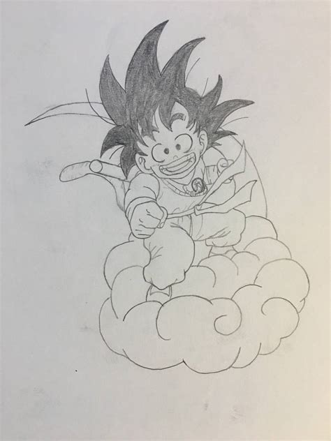 Kid Goku sketch drawing by KiuxGagic on DeviantArt