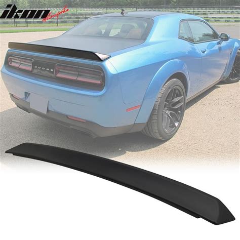 2008 2021 Dodge Challenger Hellcat Style Trunk Spoiler Wing Matte Black