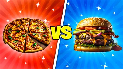 Pizza Vs Burger By Mapsos Fortnite Creative Map Code