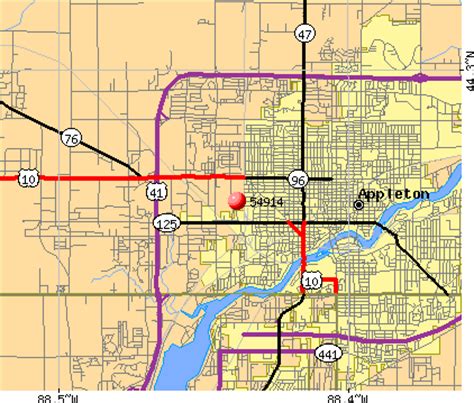 Appleton Wi Zip Code Map - Map