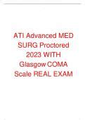 Ati Advanced Med Surg Proctored With Glasgow Coma Scale Real Exam