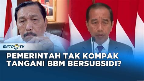 Jokowi Bantah Luhut Soal Wacana Pembatasan BBM Pemerintah Tak Kompak