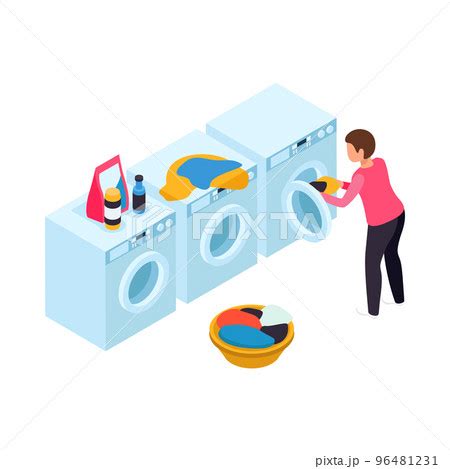 Isometric Laundry Roomのイラスト素材 96481231 PIXTA