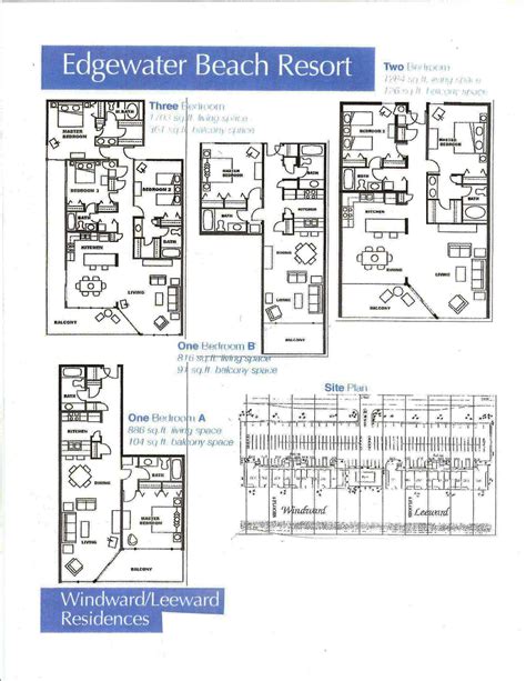 Edgewater Beach Resort Floorplans • Stay at the Beach Rentals, Panama City Beach FL