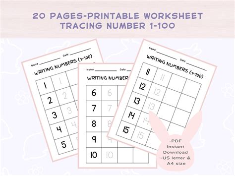 tracing number   preschool printable worksheetstoddler workbook