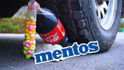 Experiment Car Vs Coca Cola And Mentos In Condom Crushing Crunchy