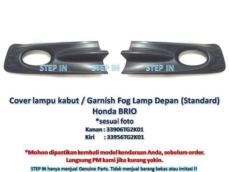 Jual Cover Fog Lamp Kanan Atau Kiri Honda Brio Genuine Part Foglamp