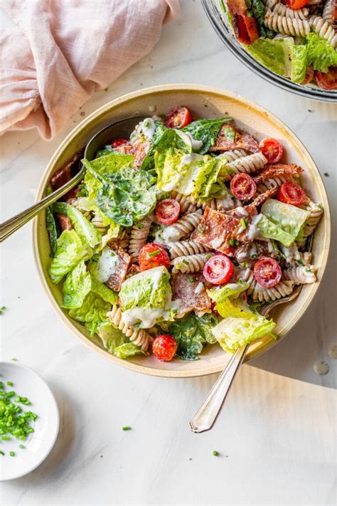 Blt Pasta Salad With Homemade Dressing