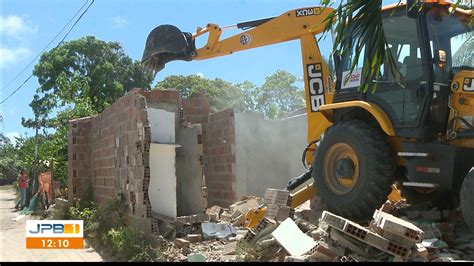 Imóveis São Demolidos Para Viabilizar Obra Na Barreira Do Cabo Branco